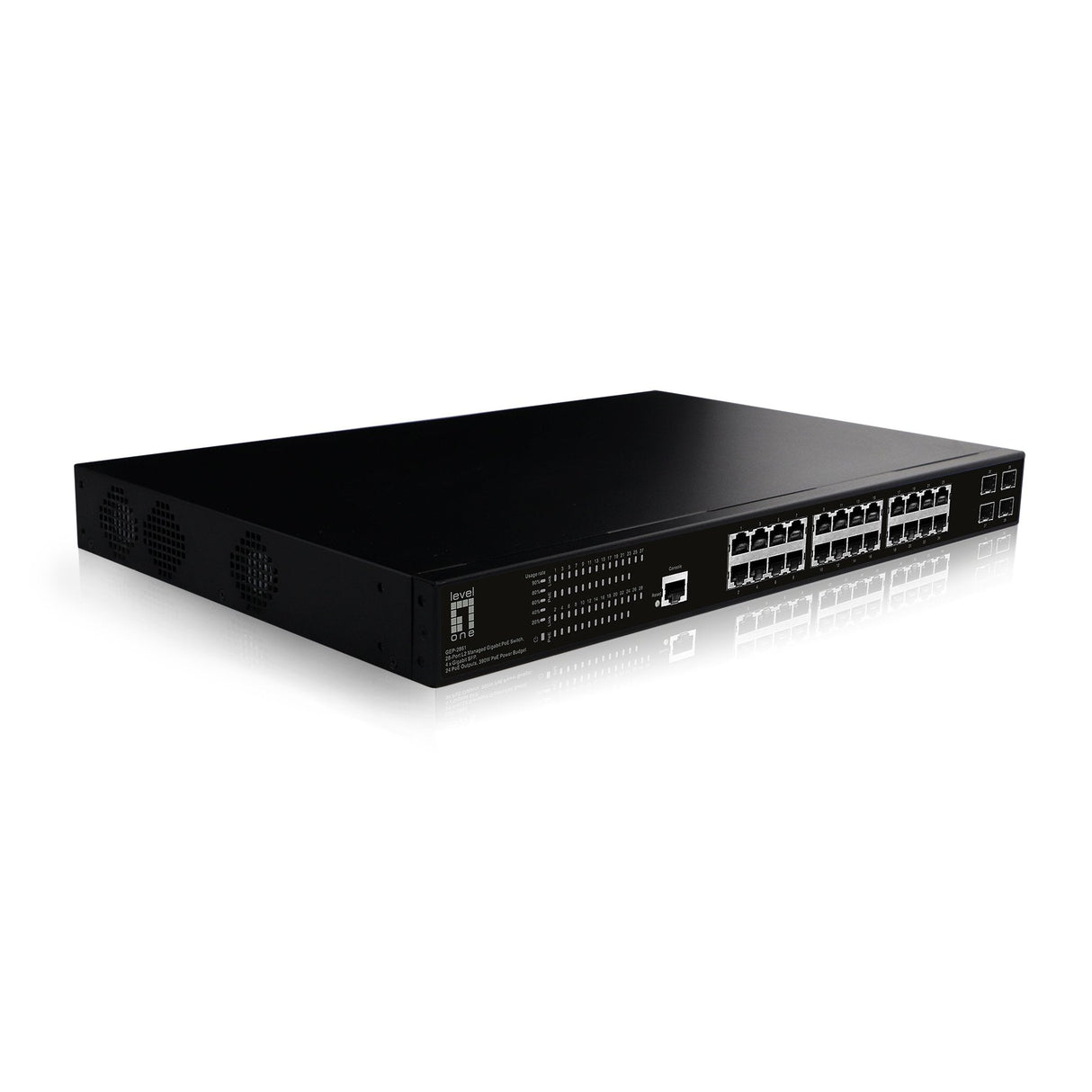 EAN 4015867227848 - LevelOne GEP-2861 switch Gestionado L2 Gigabit Ethernet (10/100/1000) Energía sobre Ethernet (PoE) 1U Neg imagen 3