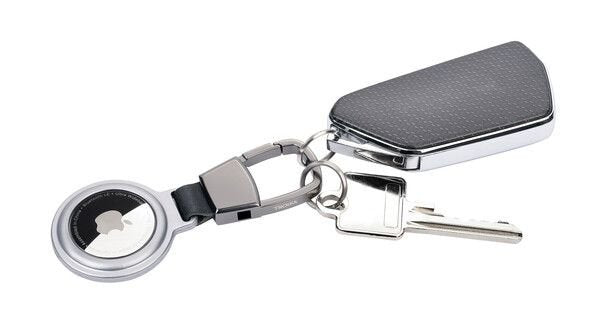 Troika Schlüsselanhänger Airtag Holder Platafarben