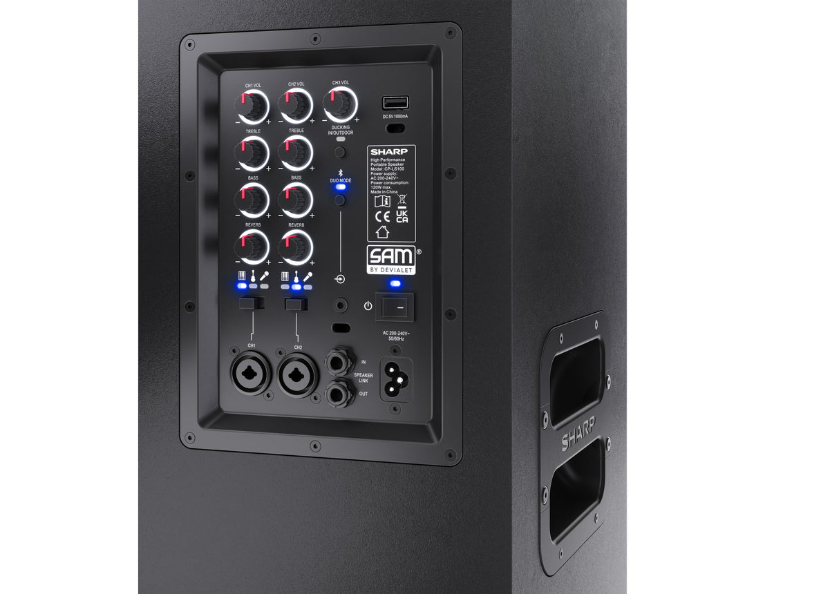 EAN 4974019216553 - Sharp CP-LS100 altavoz portátil o de fiesta Altavoz portátil estéreo Negro 120 W imagen 6