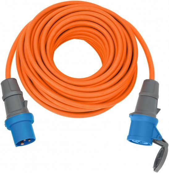 Brennenstuhl Cee Cable De Extensión 25m Cee 230v/16a Macho/Kupplung, Naranja