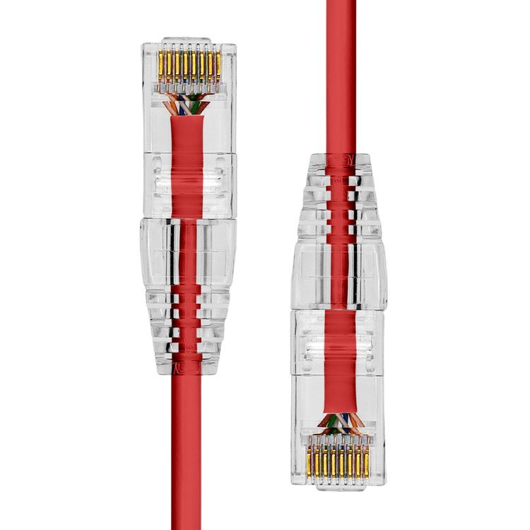Proxtend Slim U/Utp Cat6 Lszh Awg 28 Red 3m