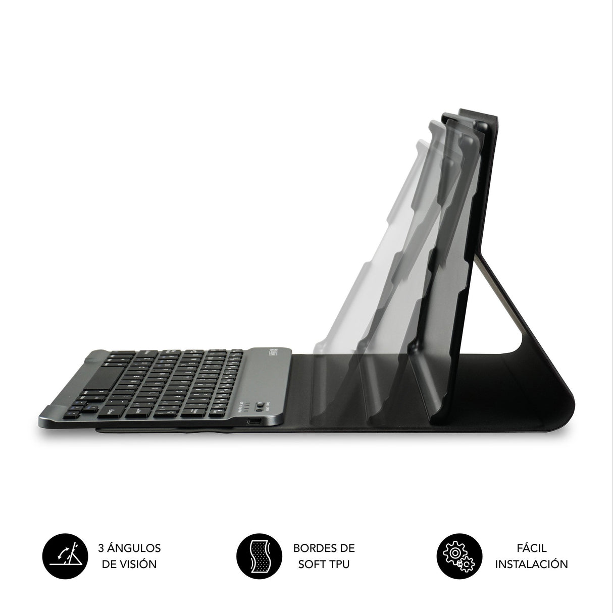 EAN 8436586742959 - SUBBLIM SUBKT3-BTS060 teclado para móvil QWERTY Español Bluetooth Negro imagen 6