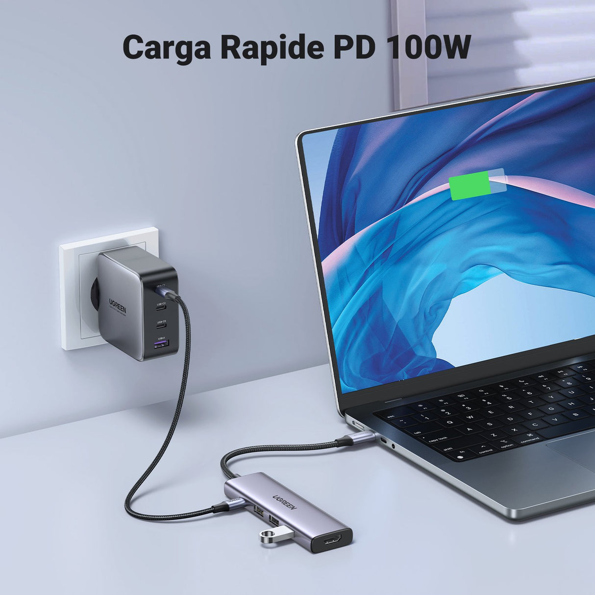 EAN 6941876215966 - Ugreen 15596 base para portátil y replicador de puertos Alámbrico USB 3.2 Gen 1 (3.1 Gen 1) Type-A + Type imagen 17