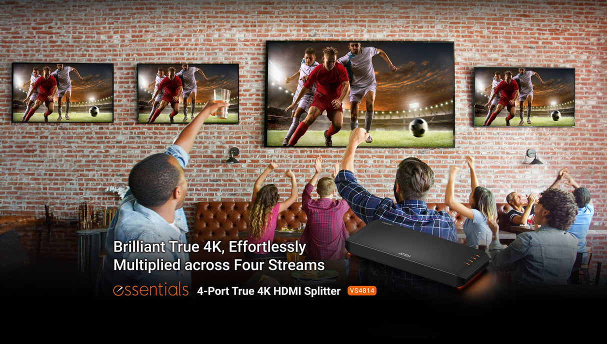 Splitter Hdmi 4 Puertos 4k 60hz 4k Real Aten Vs4814 Essentials