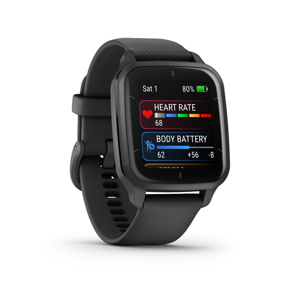 Garmin Venu Sq 2 Music Gps-Smartwatch Schwarz/Schiefergrau