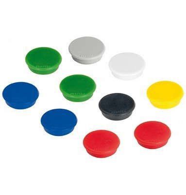 Franken Gmbh Franken - Magnet - 3,8 Cm Diámetro - Mixto (Paquete De 10)