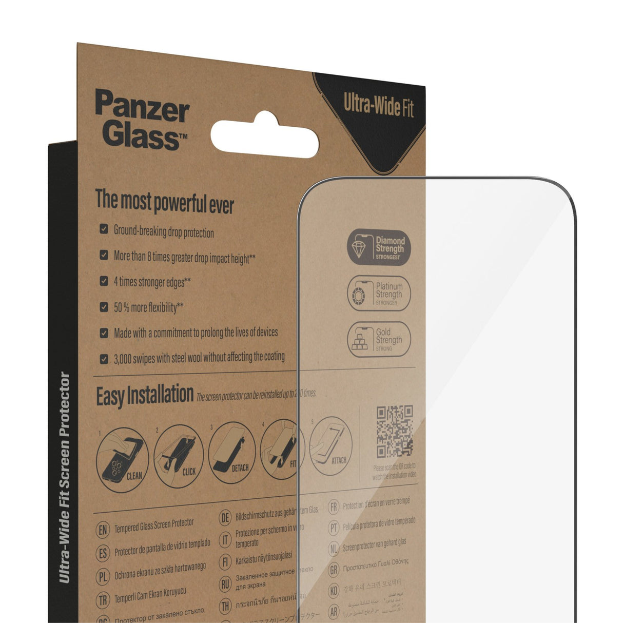 EAN 5711724027840 - PanzerGlass ® Screen Protector iPhone 14 Pro | Ultra-Wide Fit w. EasyAligner Protector de pantalla Apple imagen 6