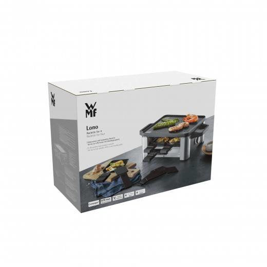 Wmf 61.3024.5155 Parrilla De Interior 4 Personas(S) Negro, Acero Inoxidable