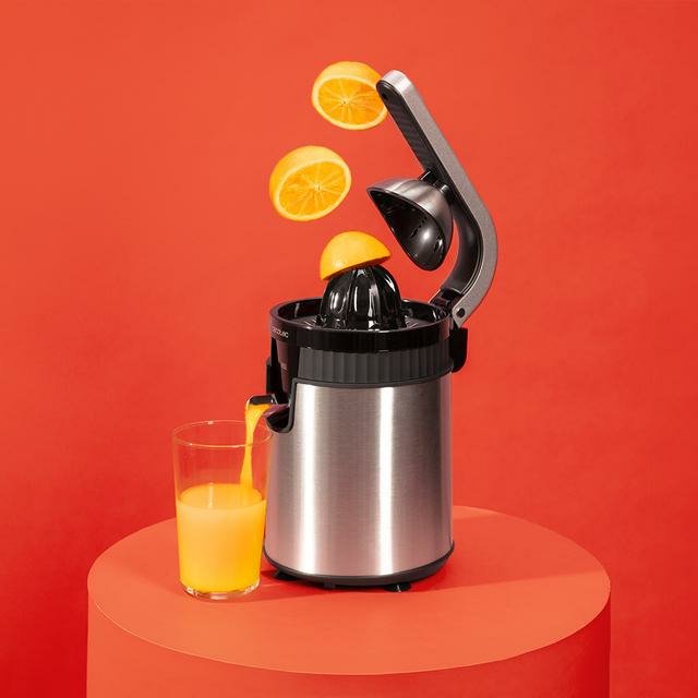 Cecotec Xqueeze Retrojuice 600 Steel 600 W Negro, Metálico