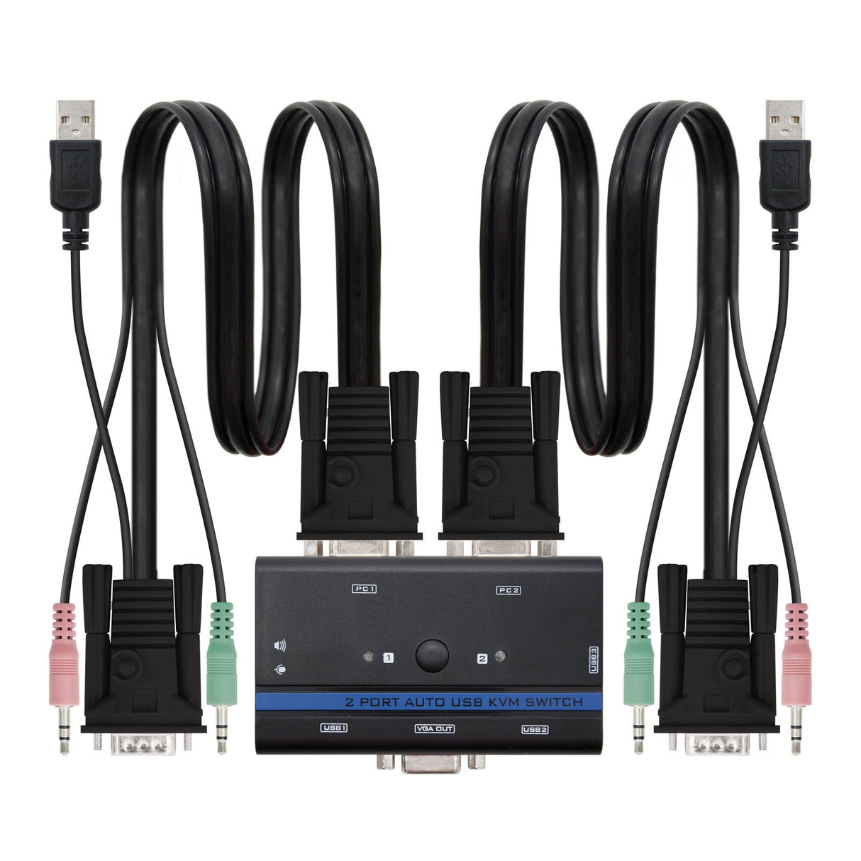 EAN 8433281003989 - Nanocable 10.12.0001 interruptor KVM Montaje en rack Negro imagen 1