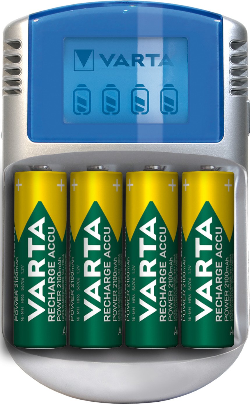 Varta Lcd Cargador + 12v/Usb + 4x Aa 2600mah