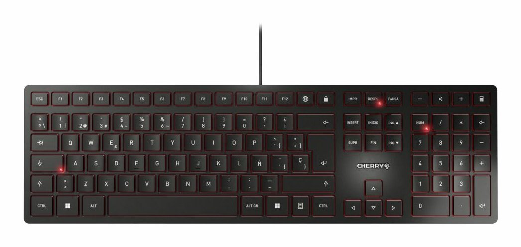 Teclado Español Cherry Kc 6000 Slim Usb Negro
