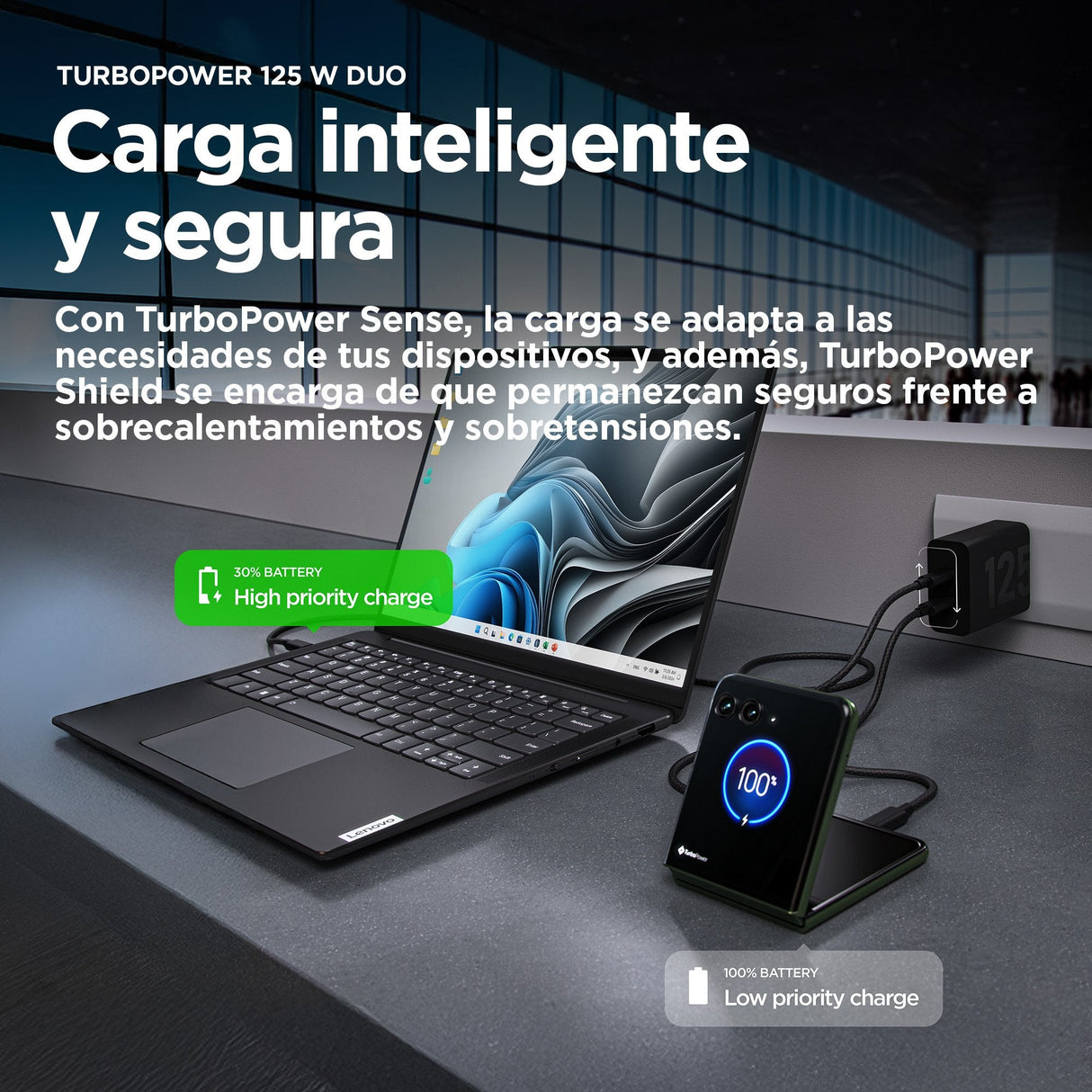 Cargador Turbopower 125w Usb-C New