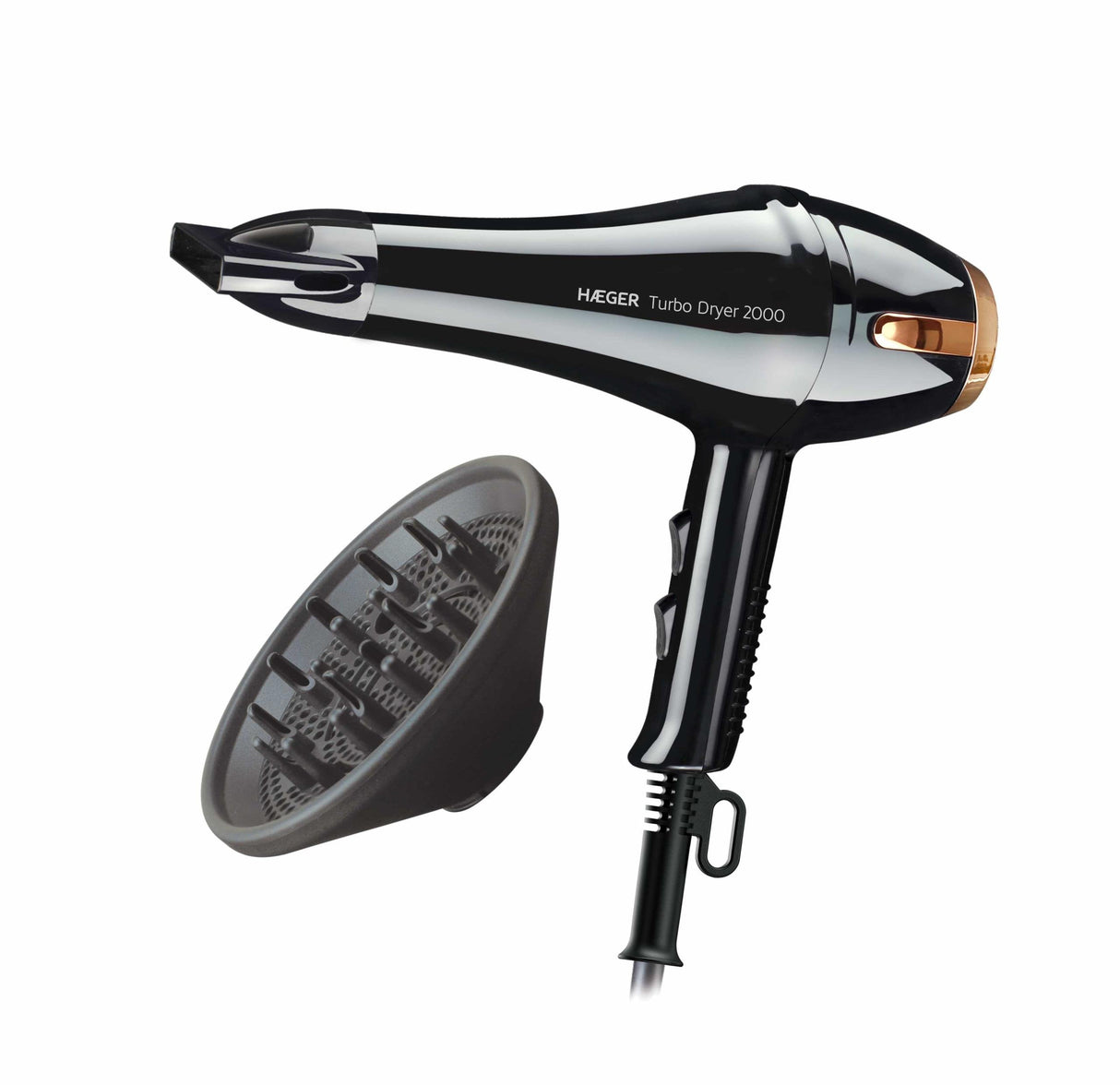 Secador De Pelos Haeger Turbo Dryer 2000 2000w