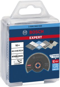 Bosch Hoja De Sierra Segmentada De Diamante Expert Acz 85 Rd4 Lechada + Abrasivo, Ø 85mm 2608900035
