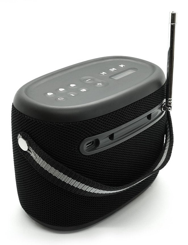 Pure Woodland Wasserdichter Outdoor-Altavoz Con Fm Dab+ Radio, Negro