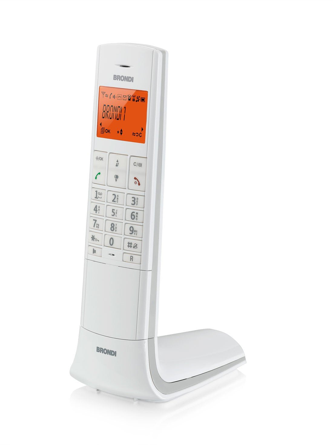 EAN 8015908739213 - Brondi Lemure Teléfono DECT Identificador de llamadas Blanco imagen 2