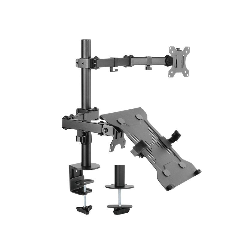 EAN 4040849708152 - Goobay 70815 soporte para ordenador portátil Soporte de mesa con estante para ordenador portátil y brazo imagen 3