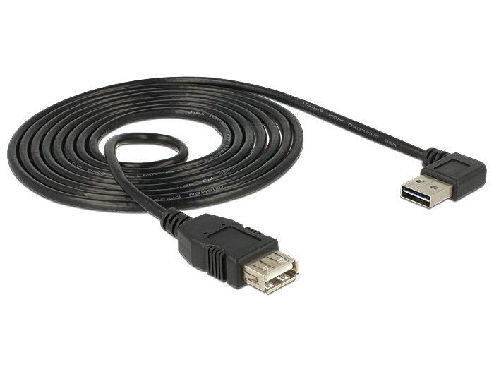 Cable Delock 2.0m Easy Usb 2.0-A En Ángulo Izquierdo / Derecho