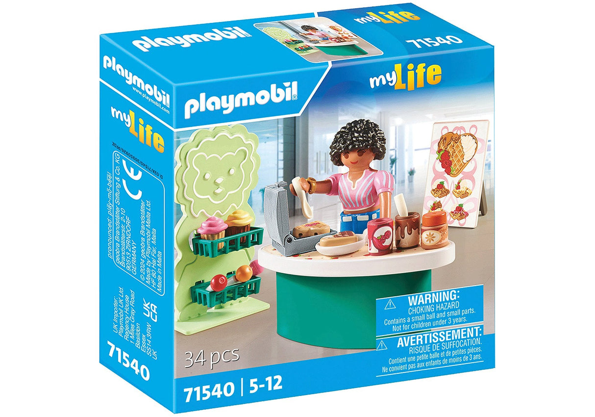 Playmobil 71540 Mylife Puesto De Dulces, Juguete De Construcción 71540