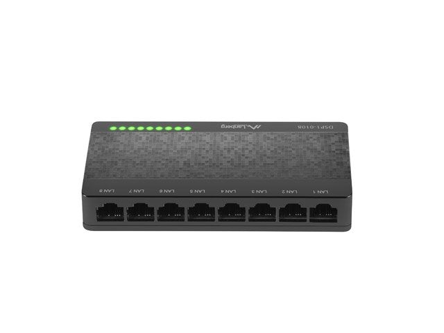 EAN 5901969415681 - Lanberg DSP1-0108 switch No administrado Fast Ethernet (10/100) Negro imagen 1