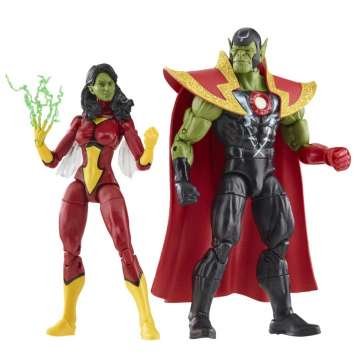 Figuras Skrull Queen & Super Skrull Beyond Earth Mightiest Los Vengadores Avengers Marvel 15cm