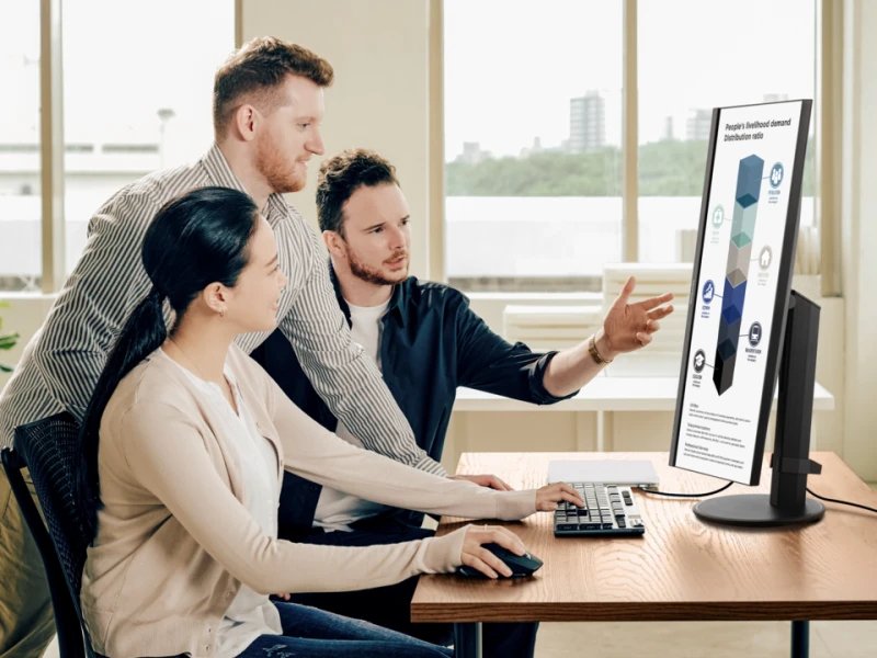 Monitor 27"Viewsonic Vg2709-2k-Mhdu-2, Led , Negro, Qhd, Ips, Usb-C, Concentrador Usb, Panel De 100hz Vg2709-2k-Mhdu-2