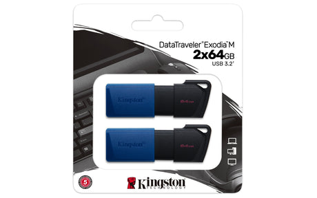 EAN 0740617326352 - Kingston Technology DataTraveler Exodia M unidad flash USB USB tipo A 3.2 Gen 1 (3.1 Gen 1) Negro, Azul imagen 6