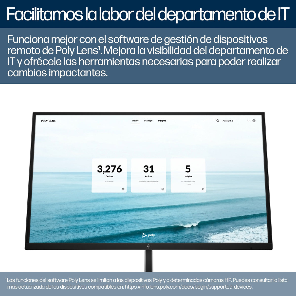 EAN 0198122304394 - HP Poly Studio E60 Smart Camera 4K MPTZ with 12x Optical Zoom TAA 8 MP Negro 3840 x 2160 Pixeles 60 pps imagen 8