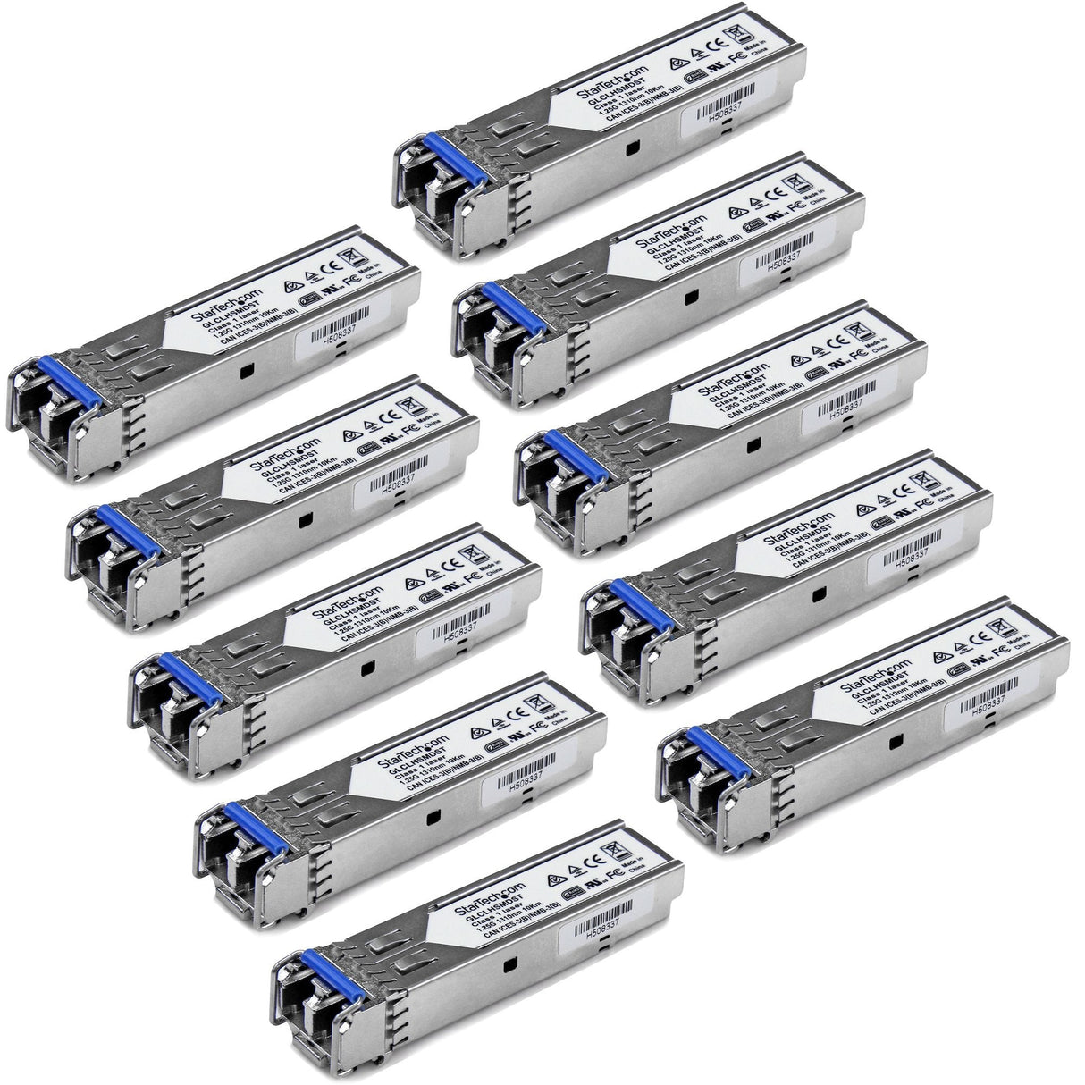 Startech.Com Modulo Transceptor Sfp Compatible Con Cisco Glc-Lh-Smd - 1000base-Lx/Lh - Paquete De 10 Garantia Lifetime