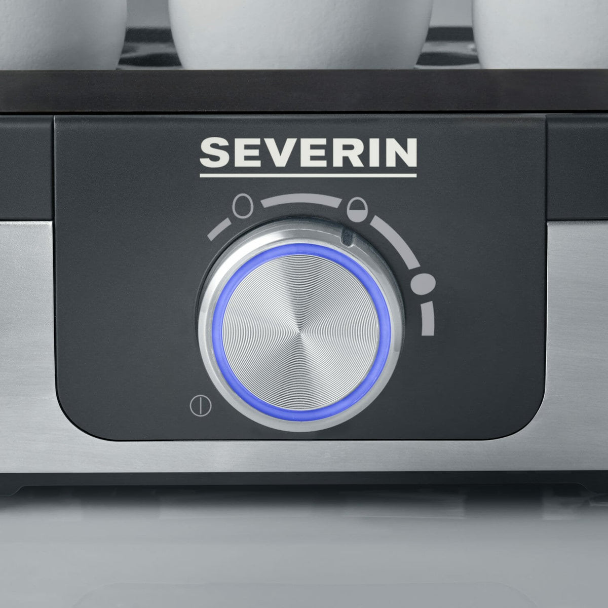 Severin Ek 3163 3 Huevos Negro, Acero Inoxidable, Transparente