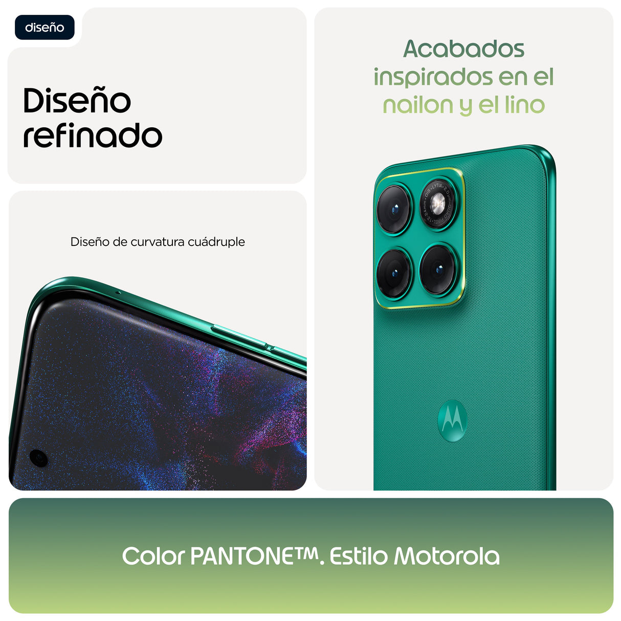 EAN 0840493611174 - Motorola edge 70 fusion 17,2 cm (6.78") SIM doble Android 16.0 5G USB Tipo C 8 GB 256 GB 5200 mAh Verde imagen 10