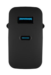 Cargador Natec Ribera Gan 65w Pd3.0 Qc3.0 1xusb-A + 1xusb-C Negro