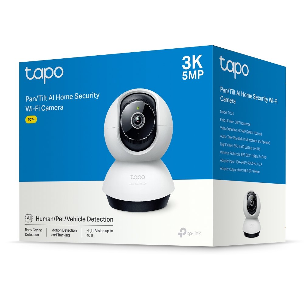 EAN 8885021371702 - TP-Link Tapo TC74 cámara de vigilancia Bombilla Cámara de seguridad IP Interior 2880 x 1620 Pixeles Techo imagen 4