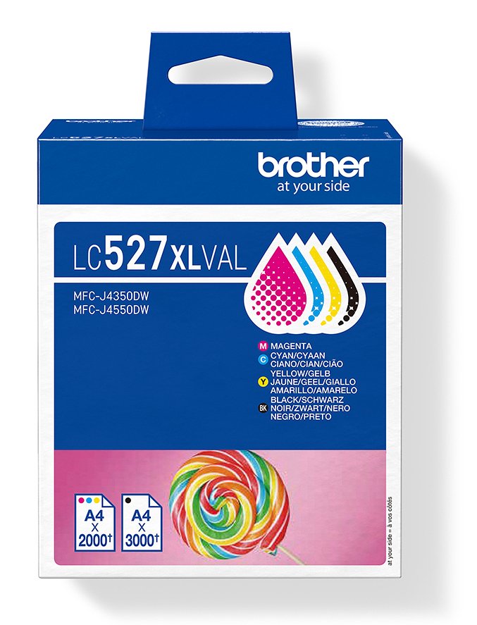EAN 4977766842211 - Brother LC527XLVAL cartucho de tinta 4 pieza(s) Original Alto rendimiento (XL) Negro, Cian, Magenta, Amar imagen 1