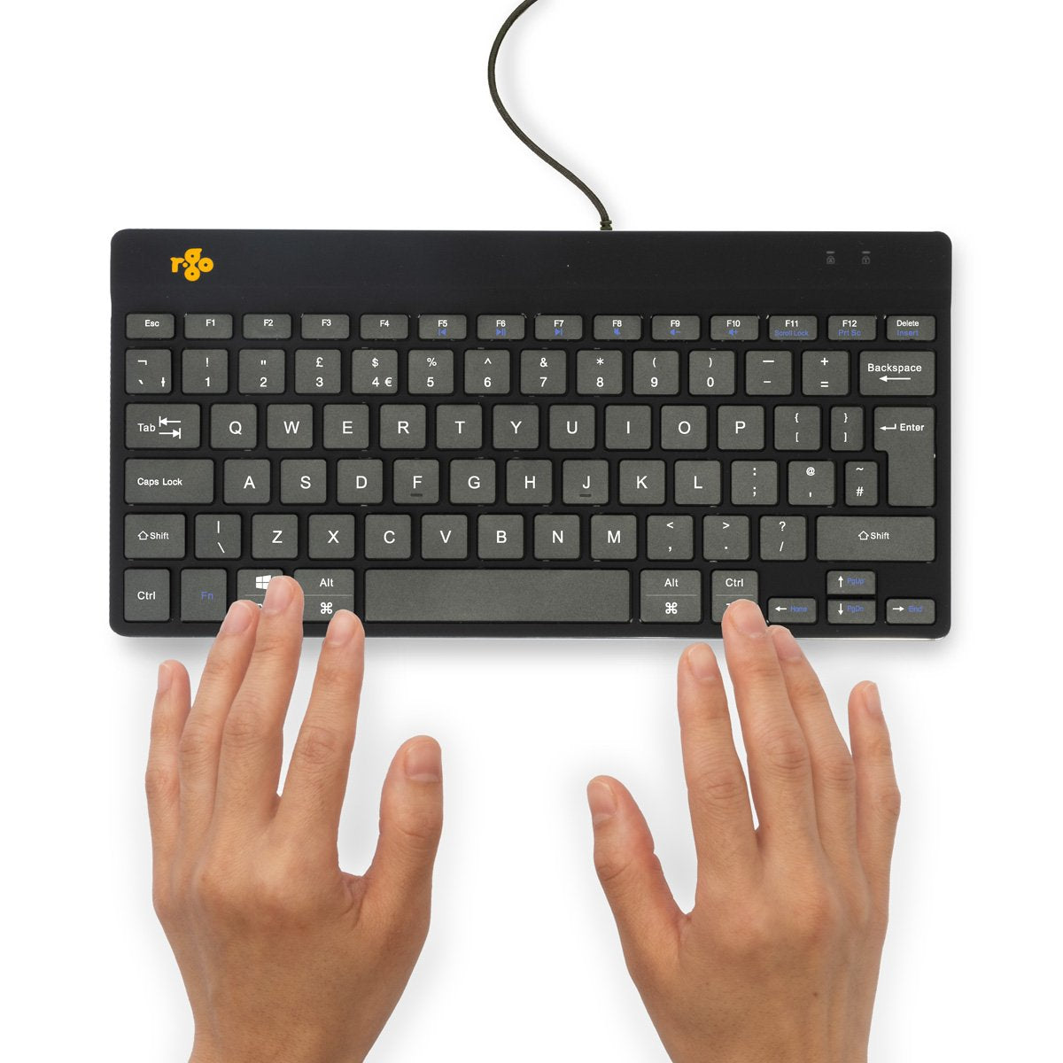 EAN 8719274491385 - R-Go Tools RGOCOUKWDBL teclado USB Inglés del Reino Unido imagen 4