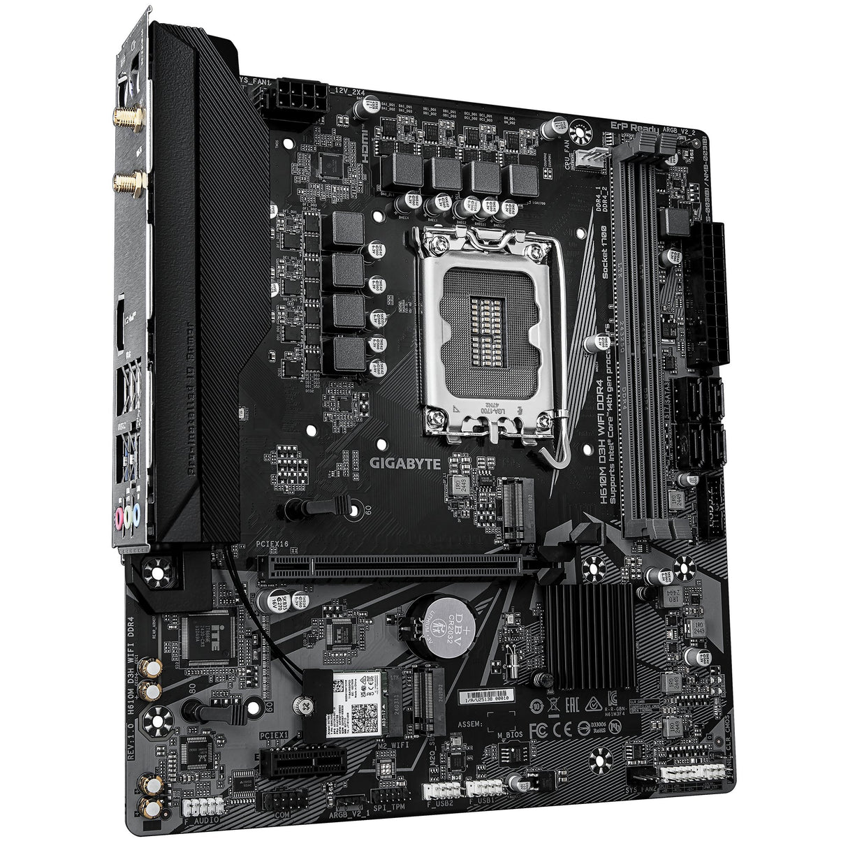 EAN 4719331871116 - GIGABYTE H610M D3H WIFI DDR4 placa base Intel H610 LGA 1700 micro ATX imagen 3