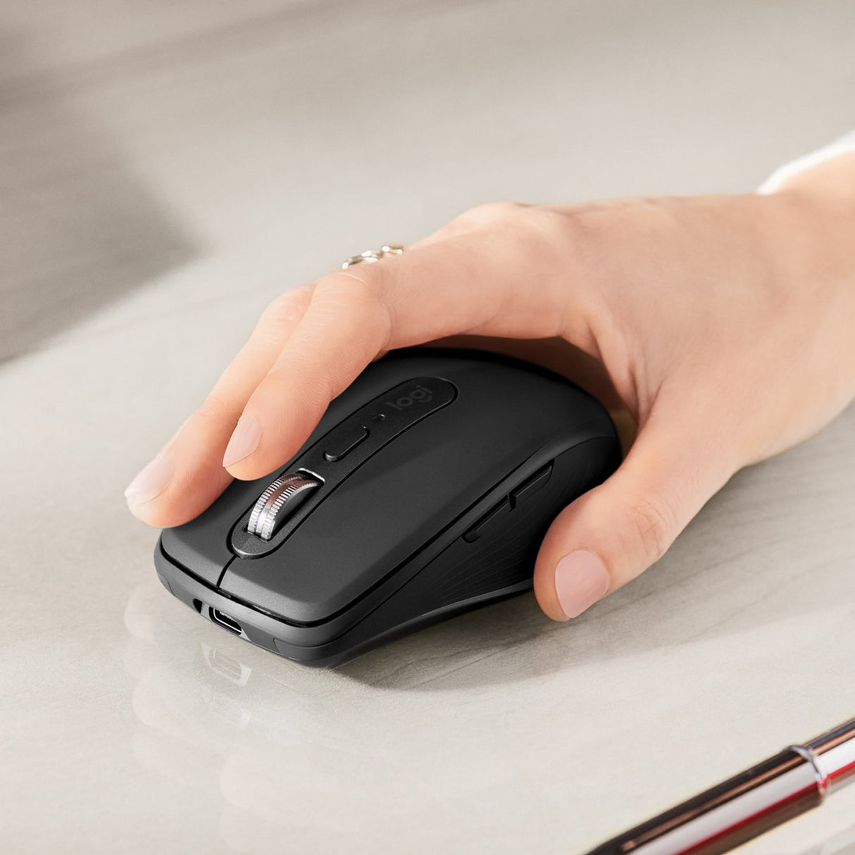 EAN 5099206092938 - Logitech MX Anywhere 3 ratón Viajes mano derecha RF Wireless + Bluetooth 4000 DPI imagen 3