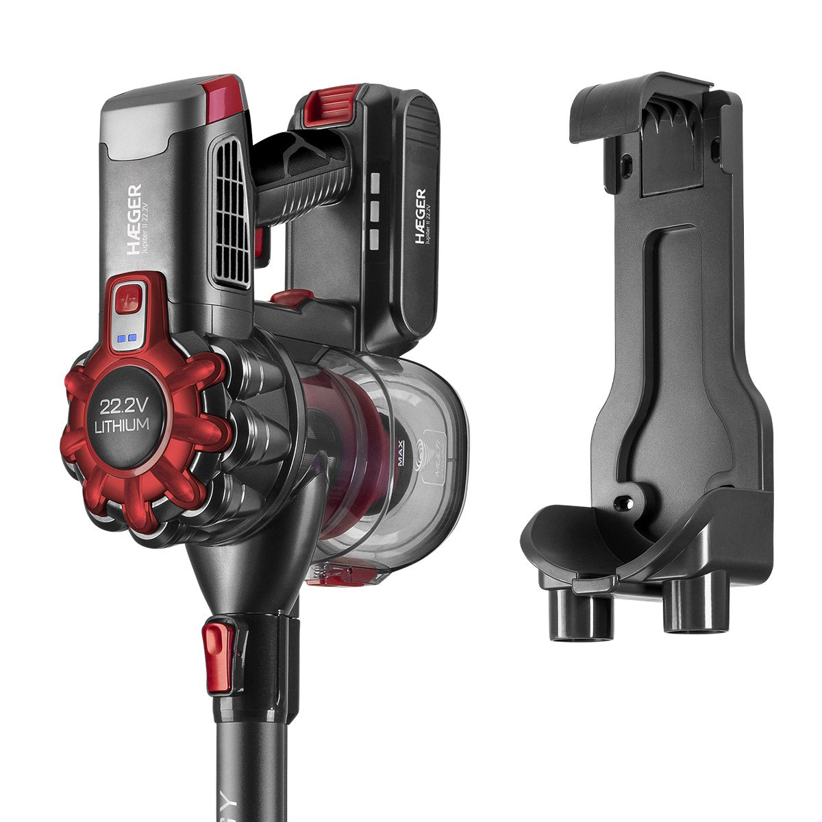 Aspiradora Haeger Jupiter Ii De Mano Negro Sin Bolsa