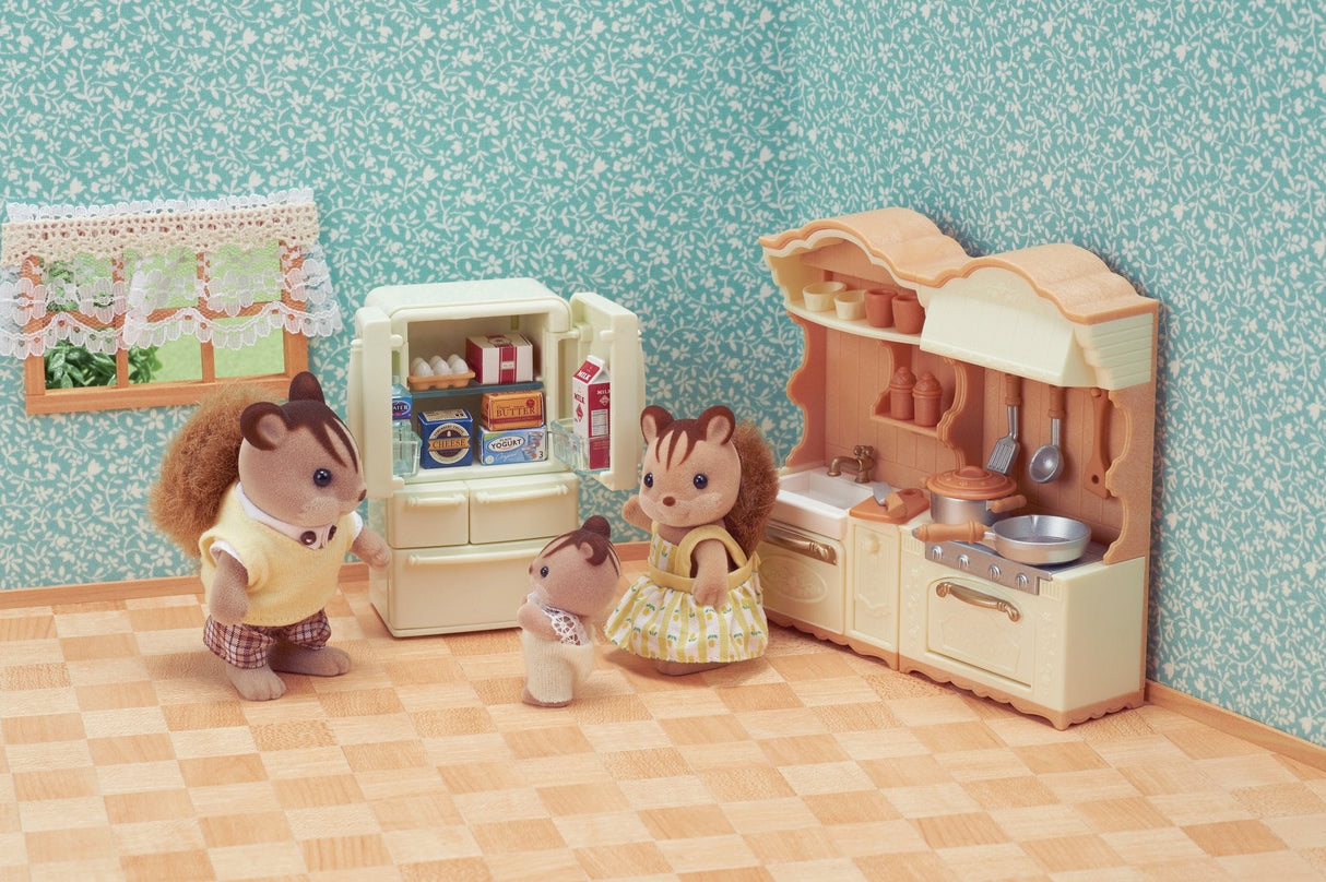 Epoch Sylvanian Families - Landhaus Cocina Con Frigorífico 5341