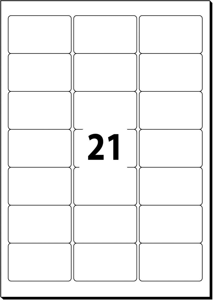 Sigel Etiquetas De Dirección La320 Blanco 63,5 X 38,1 Mm