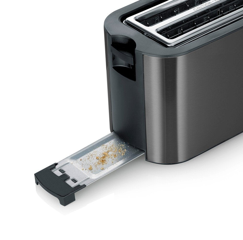 Severin At 9341 Dark Inox Langschlitztoaster