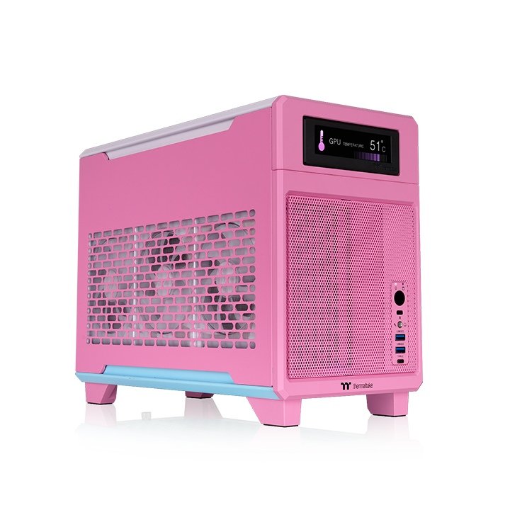 Caja Pc Thermaltake Tr100 Mini Tower Rosa