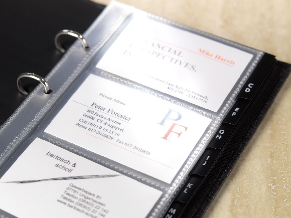 Sigel Fundas Para Tarjetas De Visita Transparente