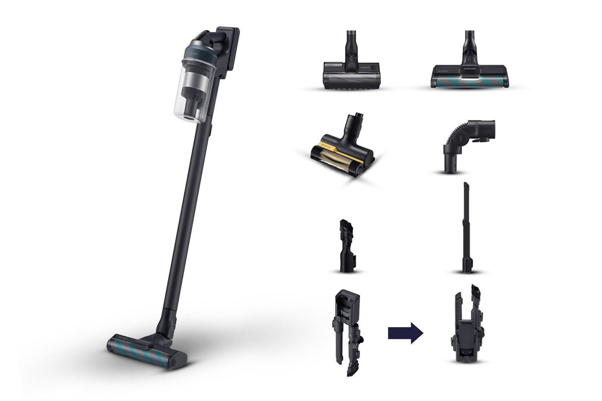 EAN 8806095052809 - Samsung VS20C8524TB Aspiradora escoba 2 en 1 Batería Secar Sin bolsa 580 W Negro, Azul imagen 1
