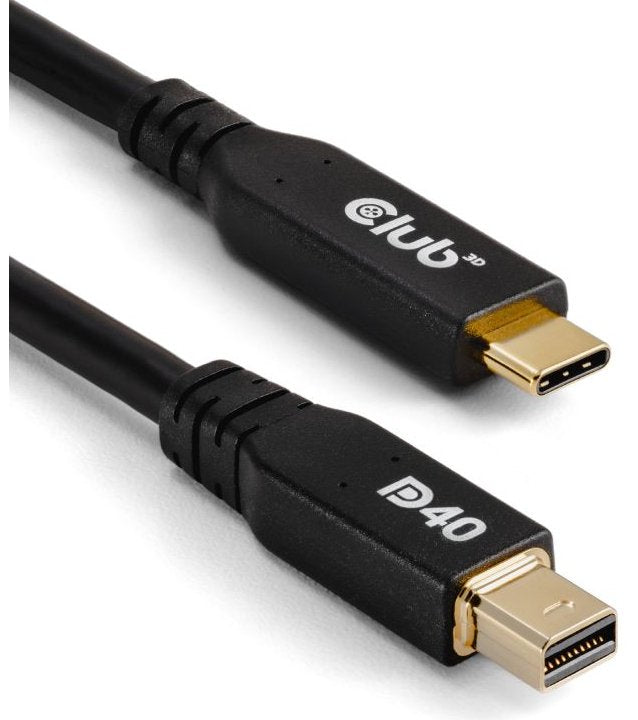 EAN 8719214473112 - CLUB3D CAC-1561 cable DisplayPort 2 m Mini DisplayPort USB Tipo C Negro imagen 2