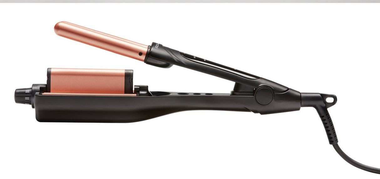 Plancha Rowenta Waves Addict Cf4710f0 Con Múltiples Accesorios Caliente Negro, Oro