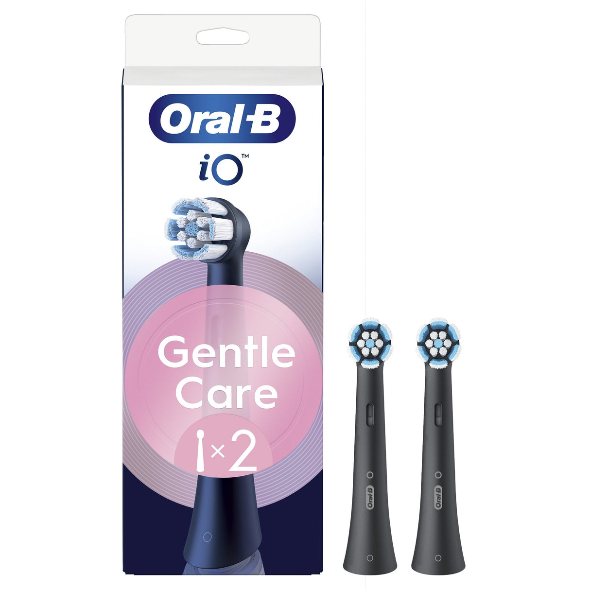 Oral-B Io Sanfte Reinigung 2er AufsteckbRsten Schwarz