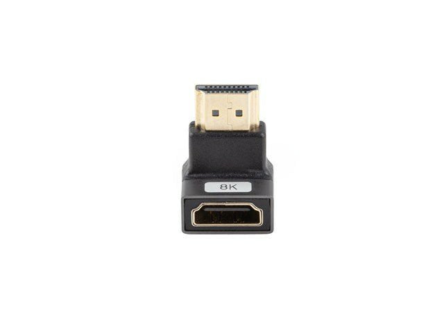 Adaptador 8k Lanberg Hdmi(M) A Hdmi(H) Angulo Abajo Aluminio Plata