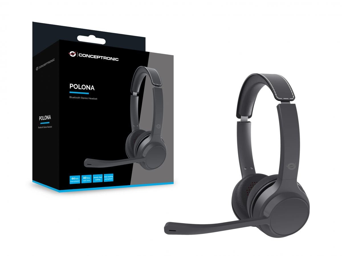 EAN 4015867234334 - Conceptronic POLONA04B auricular y casco Auriculares Inalámbrico y alámbrico Diadema Llamadas/Música USB imagen 5